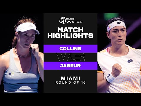 Danielle Collins vs. Ons Jabeur | 2022 Miami Round of 16 | WTA Match Highlights
