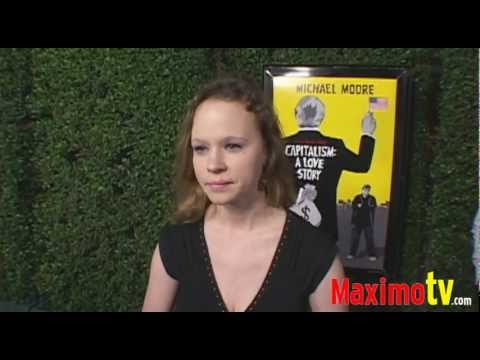 Thora Birch Interview at 'CAPITALISM: A LOVE STORY' LA Premiere