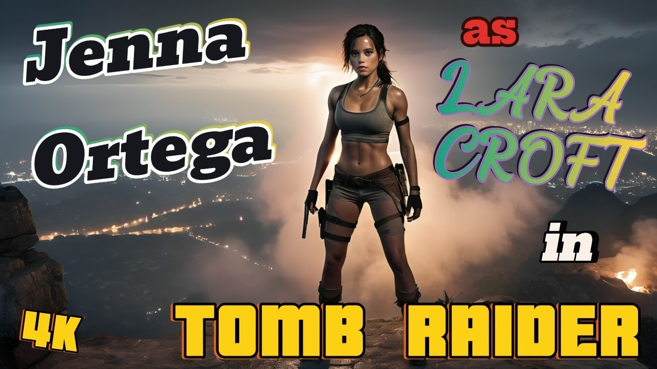 KI - AI generated Jenna Ortega as Lara Croft in Tomb Raider Part 1