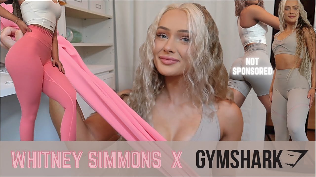 WHITNEY SIMMONS X GYMSHARK ACTIVEWEAR TRY-ON HAUL  REVIEW | *unsponsored* scrunch leggings