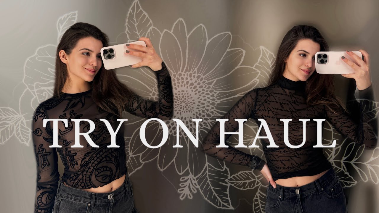 [4K] TRANSPARENT CLOTHES TRY-ON HAUL WİTH EMİLİA | SHEER LİNGERİE