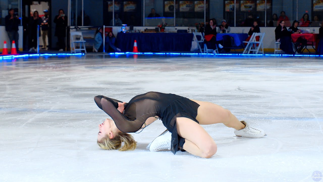 Vampire Amber Glenn performs to Olivia Rodrigo at the Patriot Figure Skating Club's  Ice Show