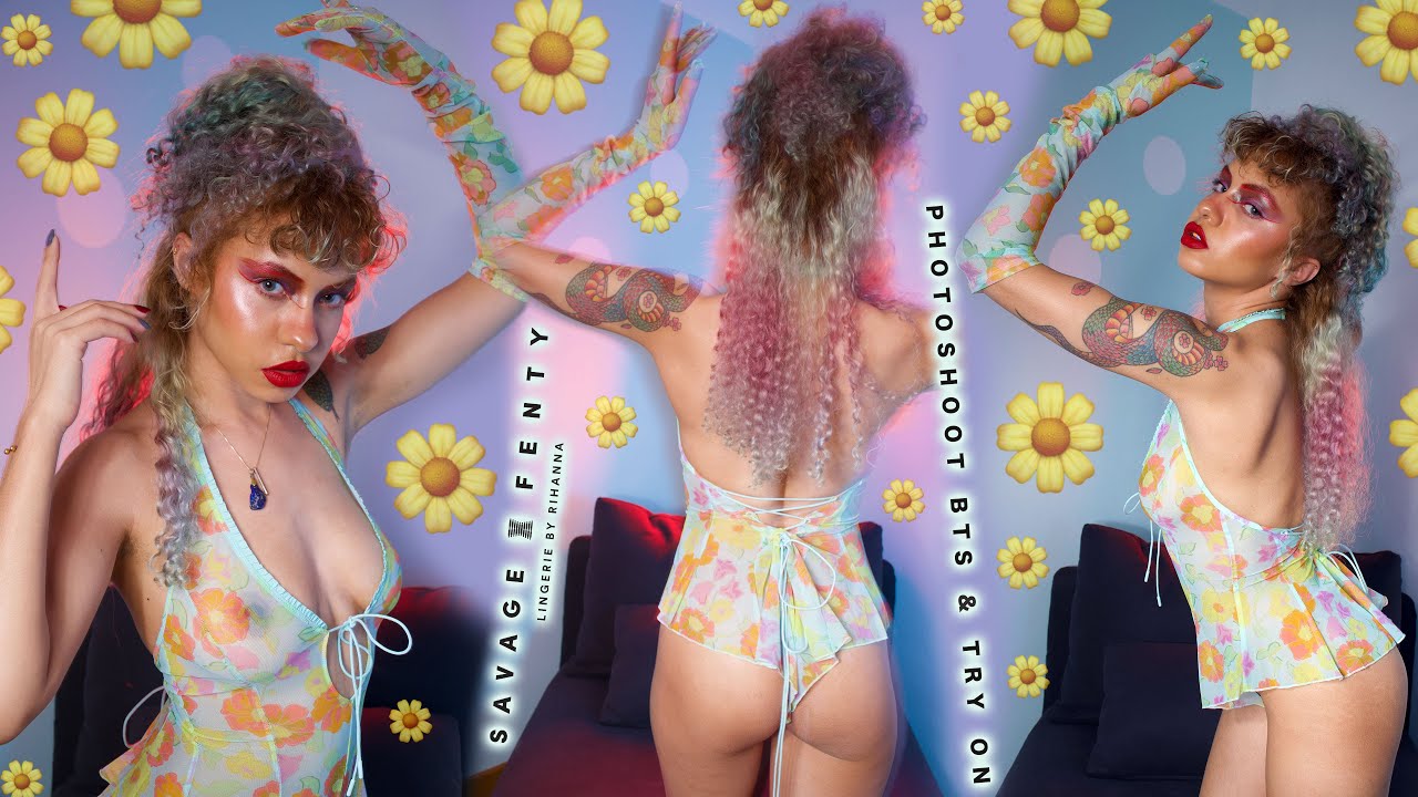Savage X Fenty Lingerie Spring Collection 2021 | Patreon FlowerPower Photoshoot Behind The Scenes