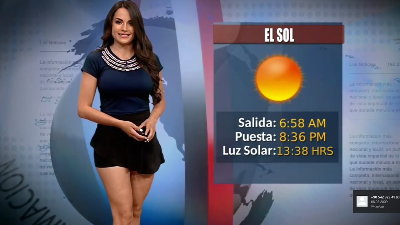 Estefanía Caballero Weather Presenter from Mexico