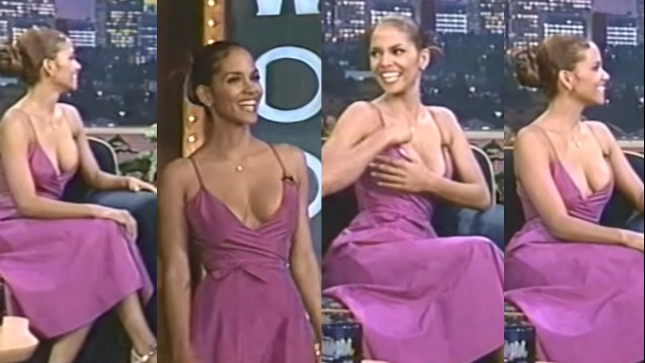 HALLE BERRY HOT PİNK DRESS HOT MOMENTS