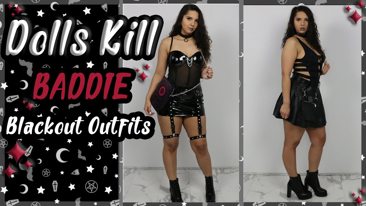 FIRST 2021 DOLLS KILL HAUL | BADDİE ALL BLACK OUTFİTS | POSTER GRL, HOROSCOPEZ, CURRENT MOOD