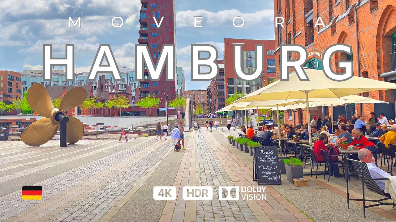 Hamburg, Germany  Amazing Summer City Walk ⚓️ 2023 4k HDR 60fps Walking Tour - Captions