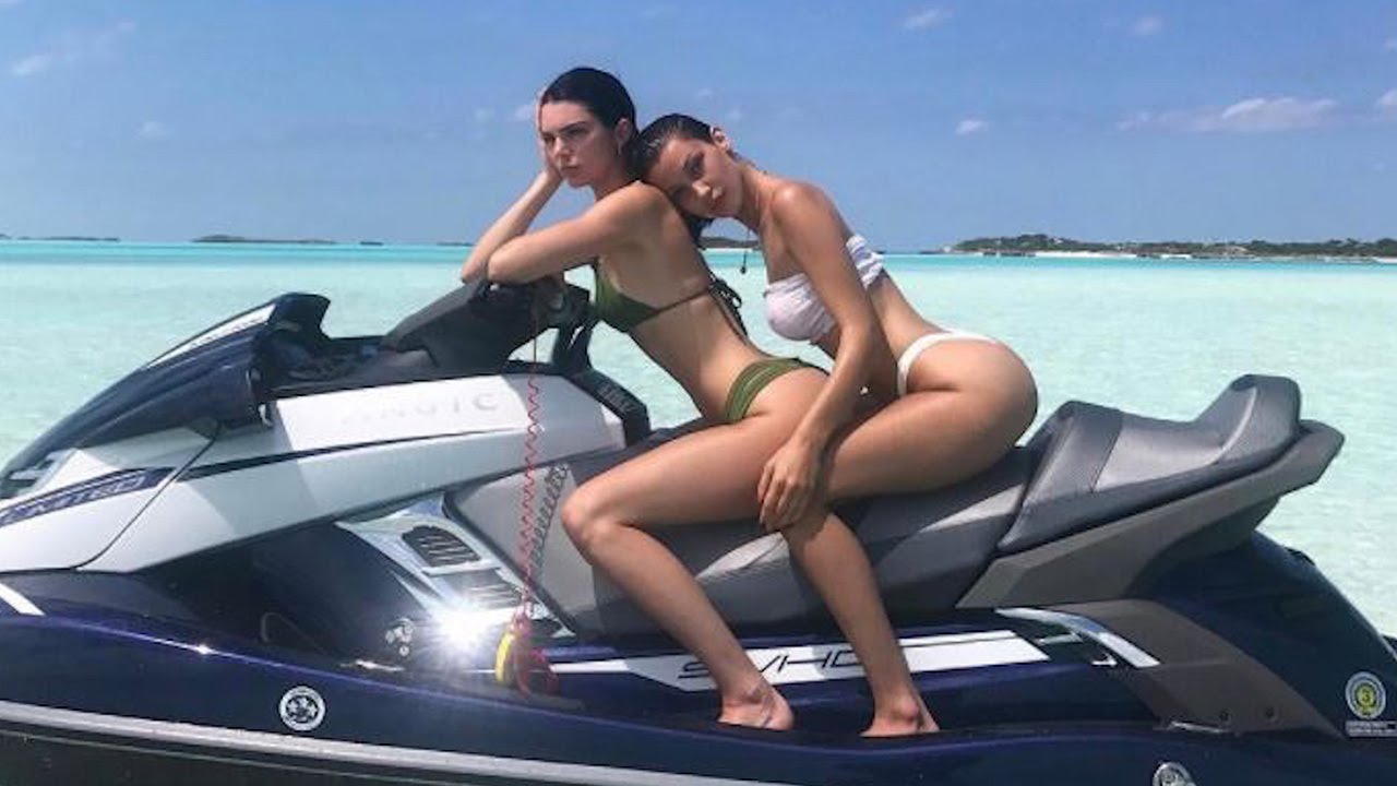 Kendall Jenner and Bella Hadid Flash Their Hot Bikini Bodies on Secret Tropical Getaway