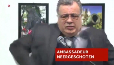 Rusya Büyükelçisi'nin saldırıya uğradığı an kamerada
