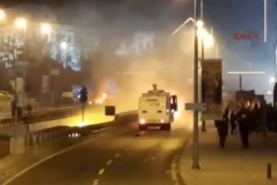 İstanbul Beşiktaş'taki patlamadan ilk görüntüler...